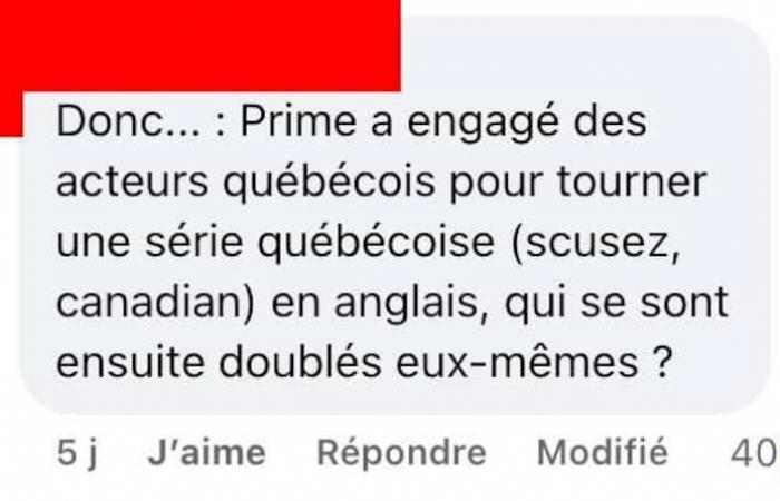 Esta serie estadounidense basada en una historia quebequense fue filmada en inglés con actores quebequenses que se autodoblaron para la versión francesa y todos están muy involucrados.