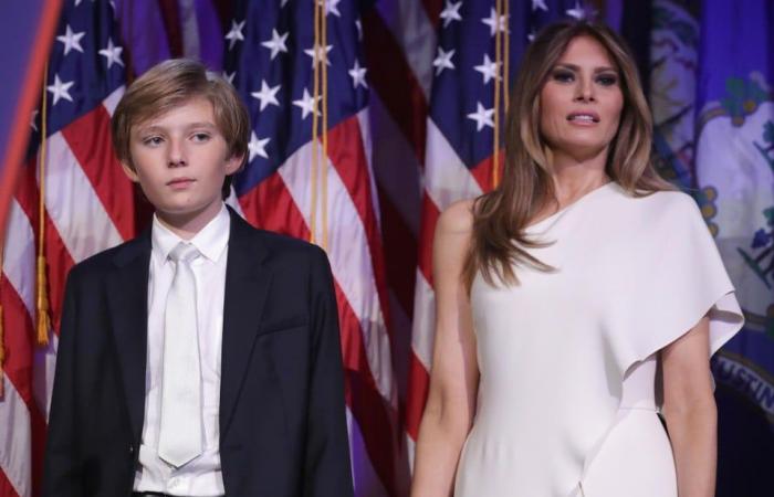 Hace ocho años todavía era un niño, ahora es un gran hombre: el notable crecimiento de Barron Trump