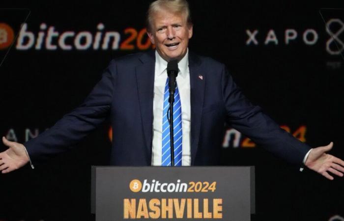 Bitcoin alcanza un récord de $75,345 mientras los comerciantes esperan que la victoria de Trump impulse las criptomonedas