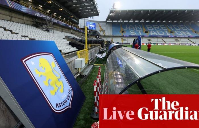 Club Brujas v Aston Villa: Liga de Campeones – en vivo | liga de campeones