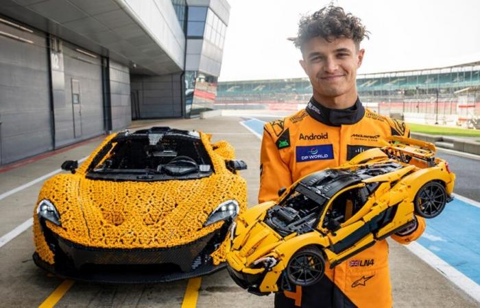 Construimos el pequeño McLaren P1 con Lego… mientras el grande circulaba por la pista