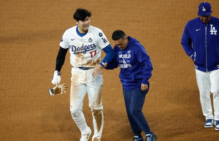 Shohei Ohtani terminó la Serie Mundial con una lesión importante