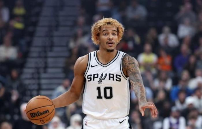 Jeremy Sochan (San Antonio Spurs), lesionado en el pulgar, se perderá varias semanas de competición