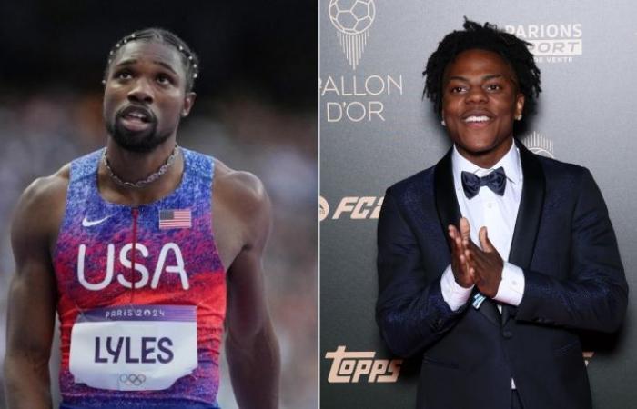 Video de Noah Lyles vs. IShowSpeed: el medallista de oro olímpico compite con un streamer por $100,000