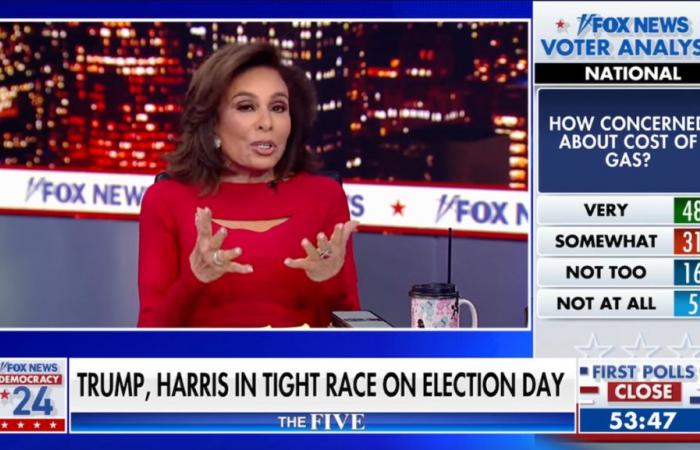 Jeanine Pirro, de Fox News, admite que está “nerviosa” por la victoria de Harris