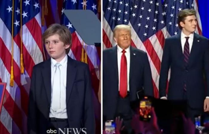 Hace ocho años todavía era un niño, ahora es un gran hombre: el notable crecimiento de Barron Trump