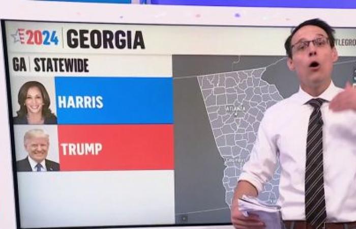 Cobertura de MSNBC de la noche de las elecciones de 2024