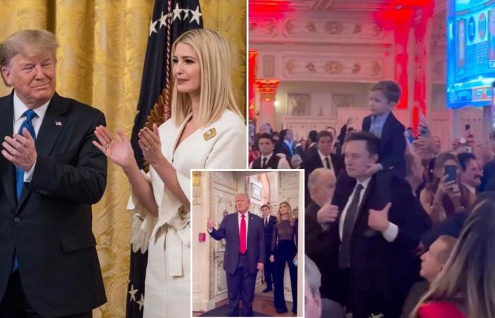 Ivanka Trump asiste a la fiesta de la noche electoral en Mar-a-Lago