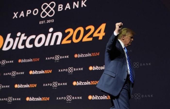 Impulsado por la posibilidad de una victoria de Trump, el bitcoin alcanza un récord de 75.000 dólares