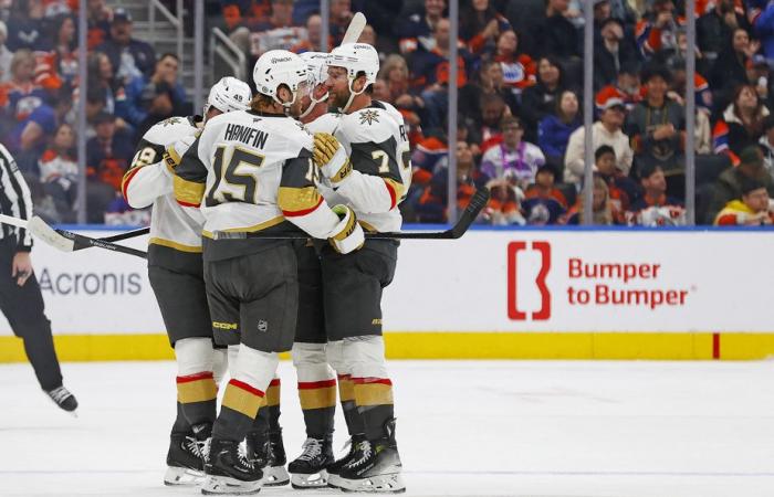 Miércoles en la NHL | Los Oilers pierden 4-2 ante los Golden Knights