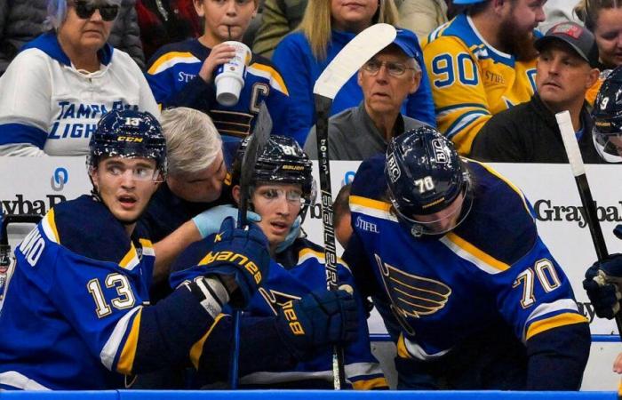 Hockey: escena aterradora en St. Louis en un partido de la NHL