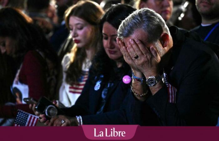 En el mitin de partidarios de Kamala Harris la noche se volvió más oscura (FOTOS)