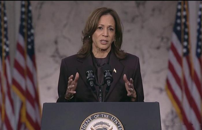 Kamala Harris promete “ayudar” a Donald Trump en la transición de poder