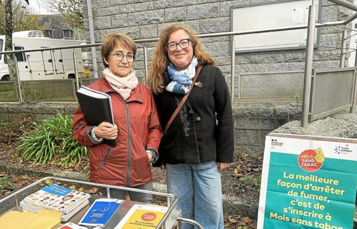 El centro de salud de Trégunc se movilizó por el Mes Sin Tabaco