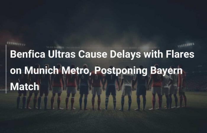 Los ultras del Benfica provocan retrasos con bengalas en el metro de Múnich y posponen el partido del Bayern