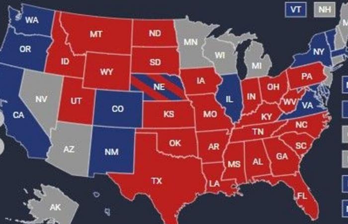 Mapa de las elecciones de EE. UU. de 2024 en vivo: resultados actuales