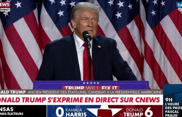 Audiencias presidenciales americanas 2024: la victoria de Donald Trump ofrece un récord de temporada para CNews que supera a BFMTV, “Télématin” en su punto más bajo en France 2