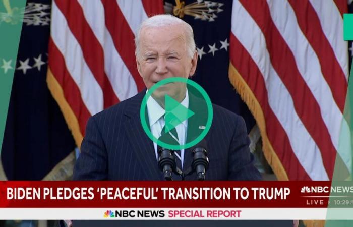 Donald Trump vuelve a ser elegido presidente, Joe Biden promete una transición “pacífica” y juega con el optimismo