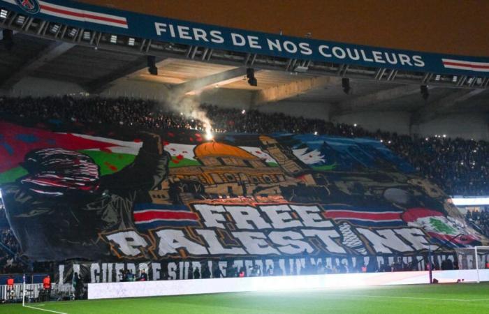 La UEFA explica por qué el tifo pro palestino de los ultras parisinos no será sancionado