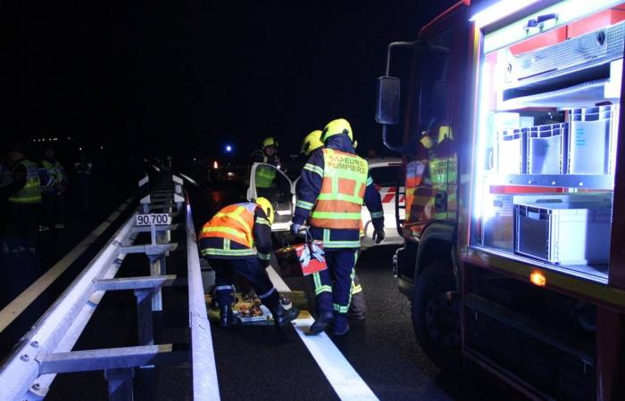 Se realizó un importante ejercicio de seguridad en esta nueva autopista en Alto Loira