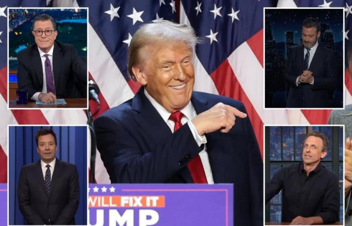 Jimmy Kimmel, Stephen Colbert y Fallon se derriten por la victoria electoral de Trump