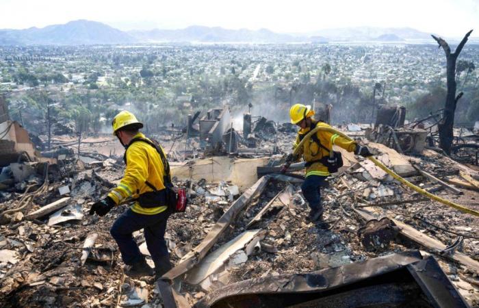 Incendio amenaza a miles de personas al norte de Los Ángeles