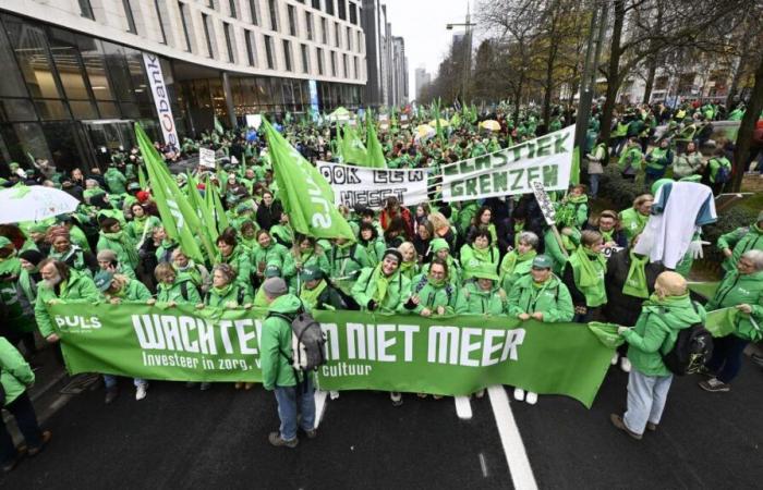 Más de 10.000 personas en las calles de Bruselas para exigir más recursos en el sector no lucrativo (fotos)