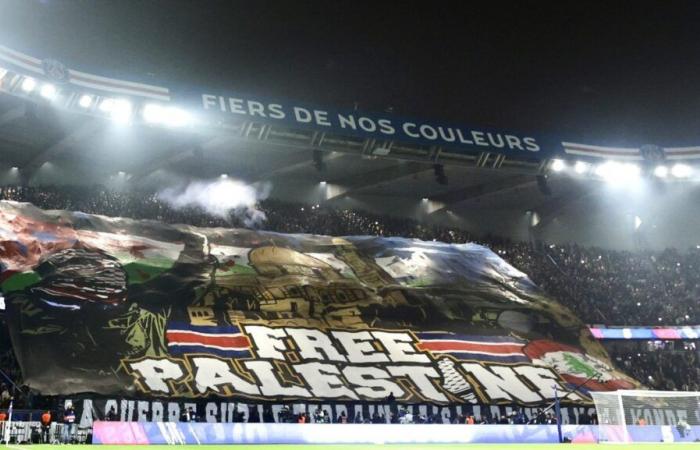 El tifo parisino por Palestina provoca reacciones