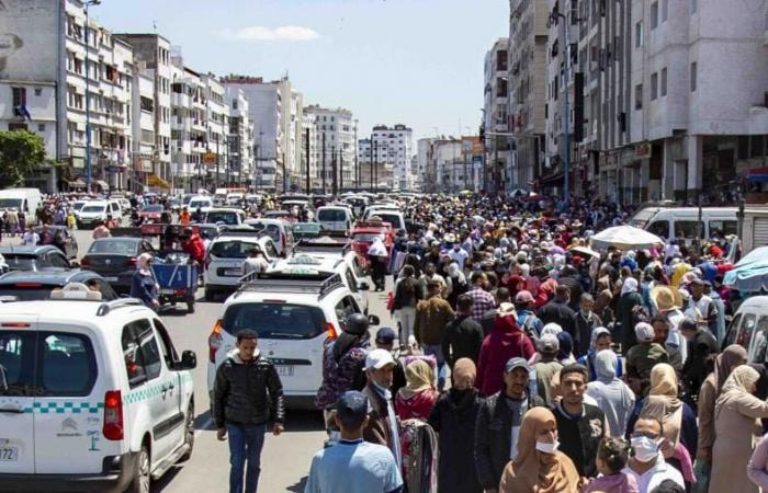 La población de Marruecos ha aumentado una media del 0,85% cada año desde 2014