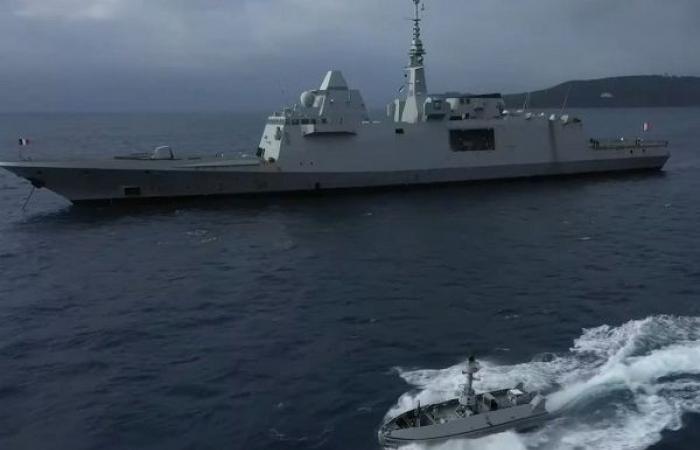 El dron de superficie SeaQuest del Grupo Naval completó con éxito sus primeras pruebas con una fragata de la Armada francesa