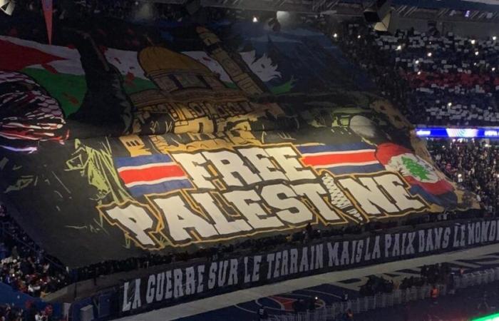 “Palestina libre”, el tifo de los ultras parisinos que dará que hablar