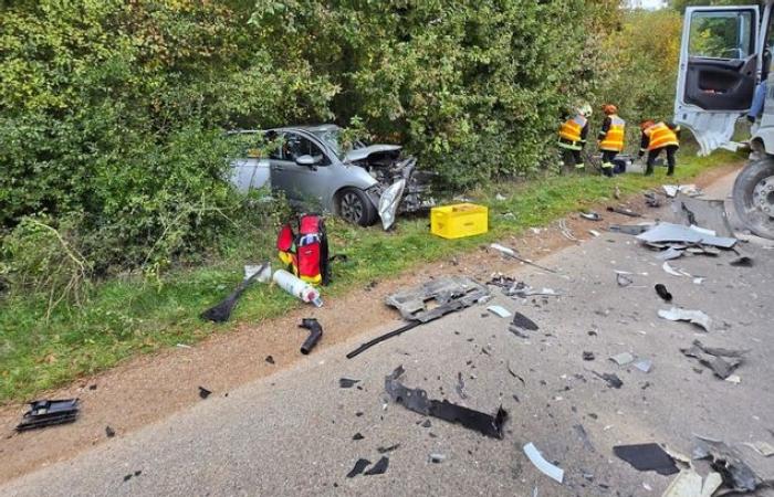 Accidente entre un turismo y un camión cerca de Montargis: tres heridos, entre ellos un niño