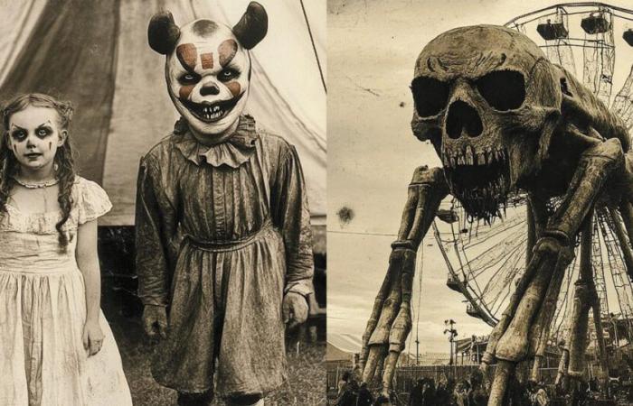 10 fotos antiguas de una feria de terror