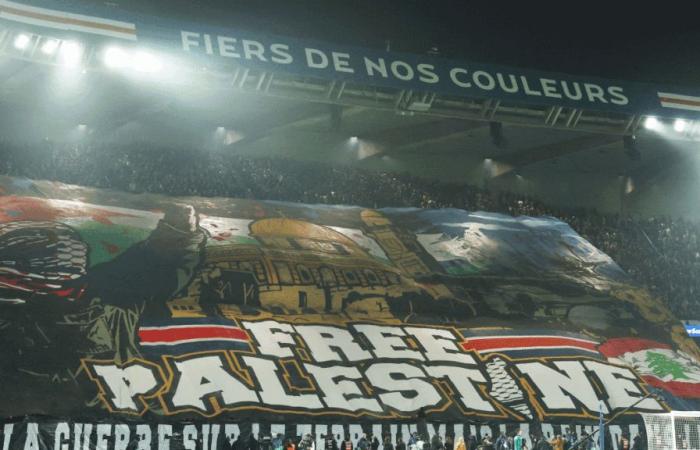 “Escandaloso”, “no digno”, “llamado al odio”: un tifo pro palestino desplegado por los seguidores del PSG alimenta las tensiones