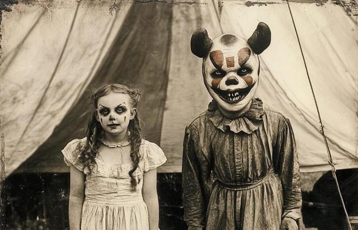 10 fotos antiguas de una feria de terror