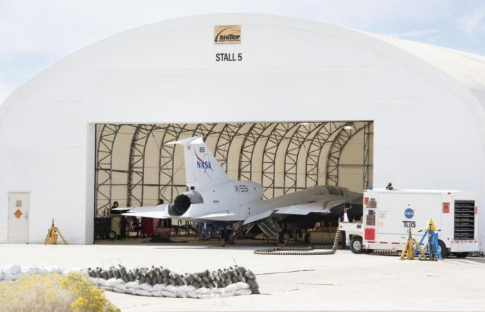 X-59: La NASA enciende el motor de su avión supersónico “silencioso”