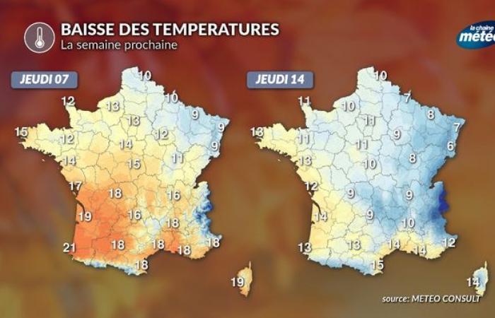 Bajada de temperaturas la próxima semana: cambio de atmósfera