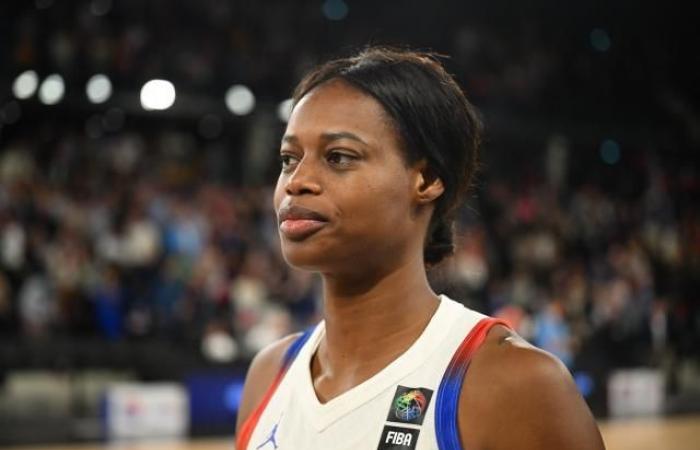 Valériane Ayayi tras la victoria de Les Bleues contra Israel (Clasificación para la Eurocopa)