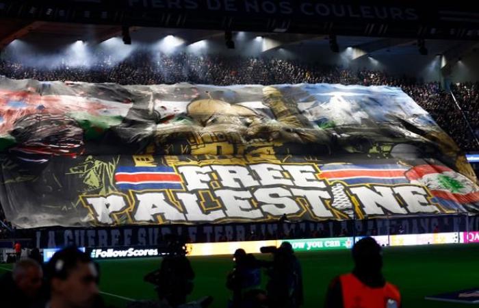 El ministro del Interior condena el tifo desplegado por los seguidores del PSG en apoyo a los palestinos