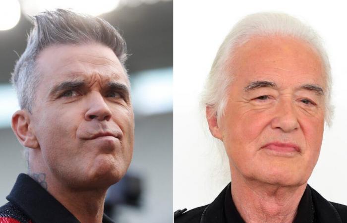 Robbie Williams y Jimmy Page siguen peleando por los jardines