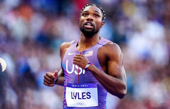 El improbable choque de 50 metros entre Noah Lyles y el controvertido influencer iShowSpeed