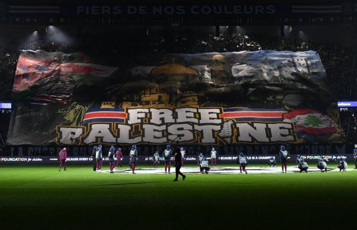 Tifo propalestino en el Parque de los Príncipes: el presidente de la FFF y el director general del PSG citados en el Ministerio del Interior el viernes