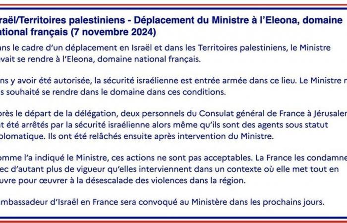 Tensión diplomática entre Francia e Israel