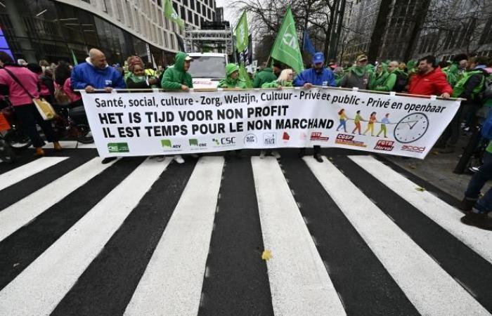 Más de 10.000 personas en las calles de Bruselas para exigir más recursos en el sector no lucrativo (fotos)