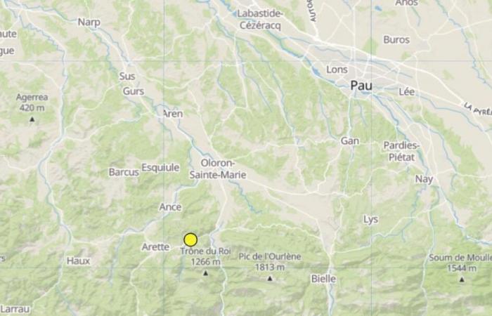 Dos terremotos de magnitud 2,6 se sienten en los Pirineos y en Bearna