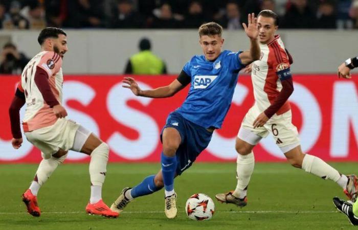 Un OL remodelado en el Hoffenheim sigue sin ganar (2-2)