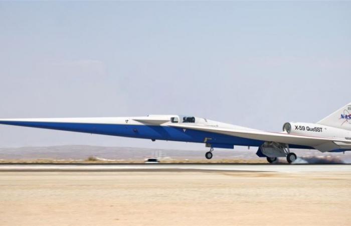 X-59: La NASA enciende el motor de su avión supersónico “silencioso”