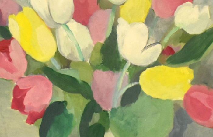 Para descubrir en el museo Gévaudan de Mende: “Ramo de tulipanes”, de Marie Laurencin