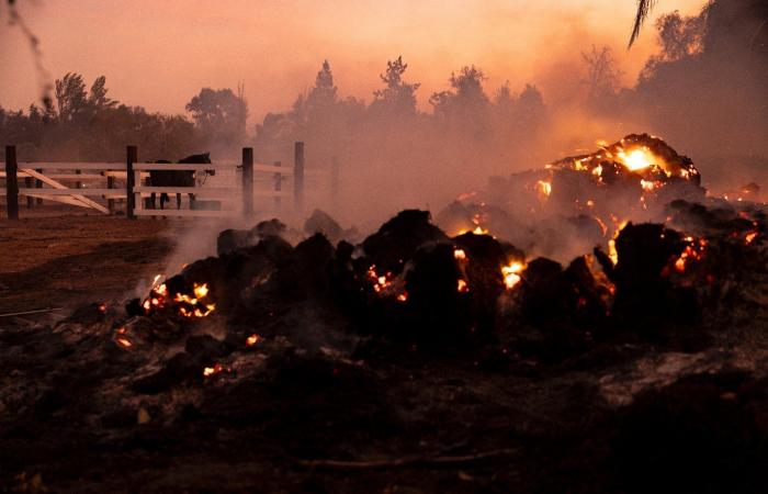 Miles de personas amenazadas por un incendio cerca de Los Ángeles