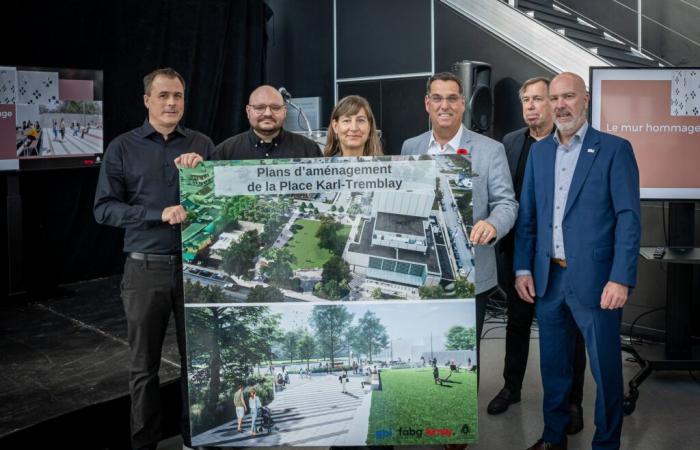 Presentación de los planos de la plaza Karl-Tremblay en l’Assomption